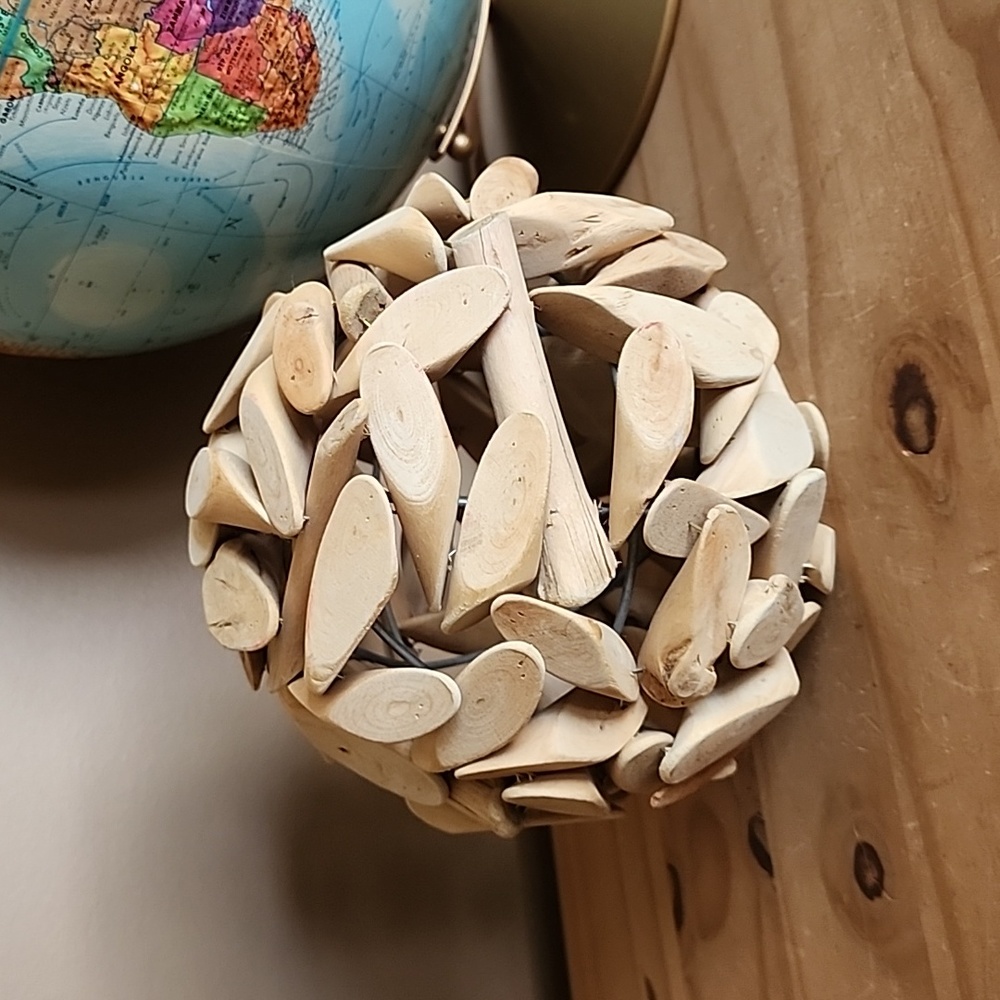 Decorative driftwood ball